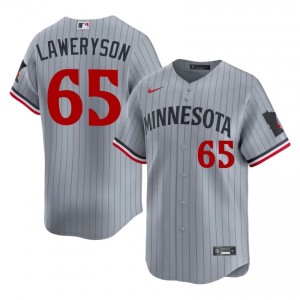 #65 Cody Laweryson MLB Men Baseball Jersey | Minnesota Twins Gray Fan Gear 29057040