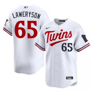 Cody Laweryson #65 Twins Baseball Jersey | Gameday Men White Sewn Edition 15157712