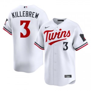 Harmon Killebrew #3 Twins Baseball Jersey | Limited Men White Embroidery Edition 84508710