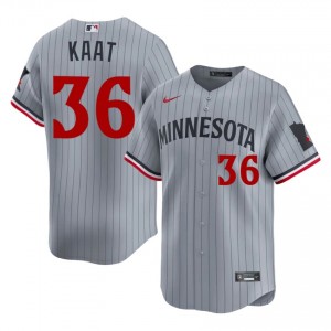 #36 Jim Kaat Premium Men Baseball Jersey | MIN Twins Gray Fan Gear 90589925