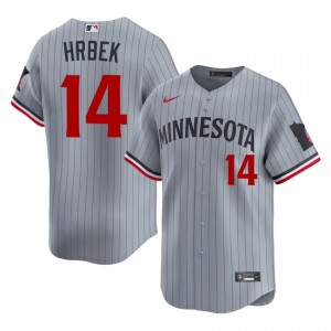 Kent Hrbek #14 MIN Baseball Jersey | Durable Men Gray Stitched Edition 79425489