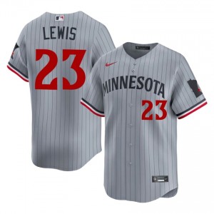 Royce Lewis #23 Twins Baseball Jersey | Premium Men Gray Stitch Edition 46208277