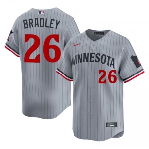 Twins Taj Bradley #26 Gray Men Baseball Jersey | 2026 Season Premium 62389286