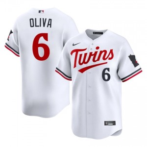 White Tony Oliva #6 MIN Baseball Stitched Jersey | Game-Day Men Fit 24475533