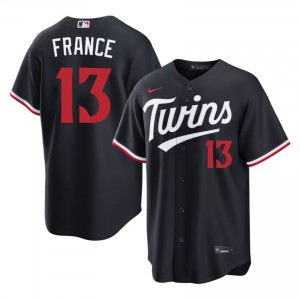 #13 Ty France Gameday Men Baseball Jersey | MIN Navy Fan Gear 35385605