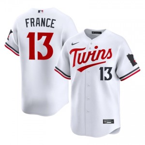 Twins Ty France #13 White Men Baseball Jersey | 2026 Season Game 39457351