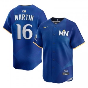 Twins Austin Martin #16 Royal Men City Connect Baseball Jersey | 2026 Season Exclusive 99715004