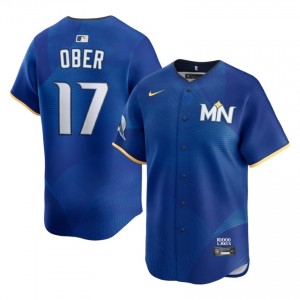 Royal Bailey Ober #17 Twins Baseball City Connect Embroidery Jersey | Exclusive Men Fit 94355793