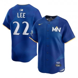 MIN Twins Brooks Lee #22 Royal Men City Connect Baseball Jersey | 2026 Season Officially Licensed 49225831