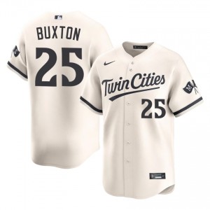 MIN Twins Byron Buxton #25 Cream Men Baseball Jersey | 2026 Season Premium 42142126