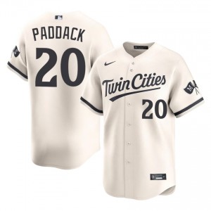 MIN Chris Paddack #20 Cream Men Baseball Jersey | 2026 Season Official 16056419
