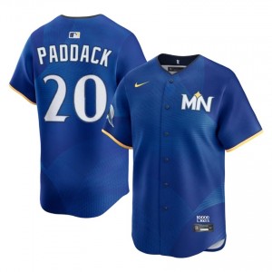 #20 Chris Paddack MLB Men City Connect Baseball Jersey | Twins Royal Fan Gear 69644116