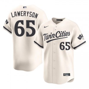 Minnesota Twins Cody Laweryson #65 Cream Men Baseball Jersey | 2026 Season Exclusive 60828331