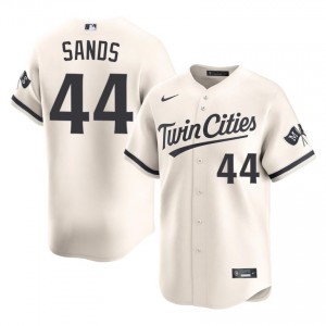 Cole Sands #44 Minnesota Twins Baseball Jersey | Game-Day Men Cream Stitched Edition 83937232