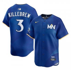 #3 Harmon Killebrew Game Men City Connect Baseball Jersey | MIN Twins Royal Fan Gear 55713132