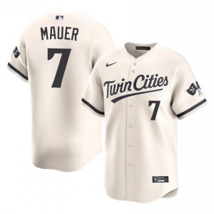 #7 Joe Mauer Game-Day Men Baseball Jersey | MIN Cream Fan Gear 38133538