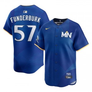 Kody Funderburk #57 MIN City Connect Baseball Jersey | Durable Men Royal Stitched Edition 97490691