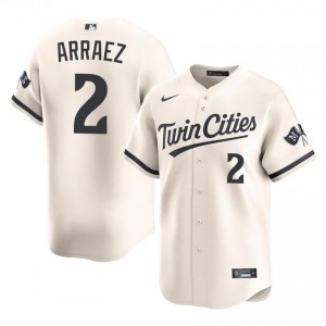 #2 Luis Arraez Iconic Men Baseball Jersey | Twins Cream Fan Gear 42263204