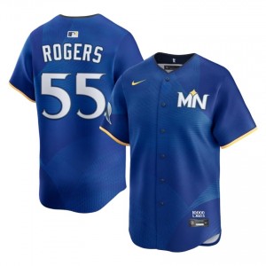 Taylor Rogers #55 Minnesota Twins City Connect Baseball Jersey | Official Men Royal Stitch Edition 87349944