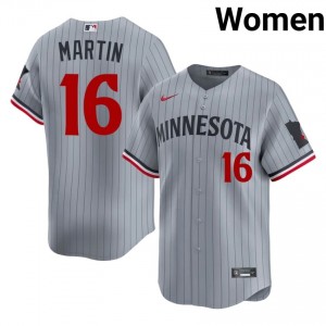 Gray Austin Martin #16 Minnesota Twins Baseball Stitched Jersey | Pro-Grade Women Fit 15499920