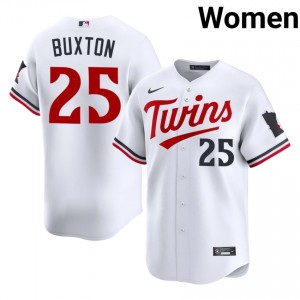 Twins Byron Buxton #25 White Women Baseball Jersey | 2026 Season Professional 30030940