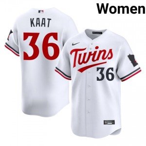 MIN Jim Kaat #36 White Women Baseball Jersey | 2026 Season Officially Licensed 41148488