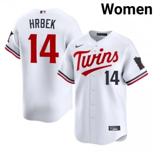 White Kent Hrbek #14 Minnesota Twins Baseball Sewn Jersey | Authentic Women Fit 66153270
