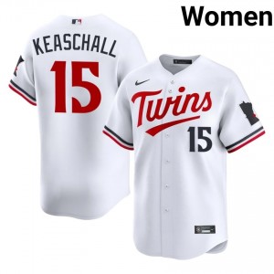 Luke Keaschall #15 Twins Baseball Jersey | Replica Women White Stitched Edition 59541230