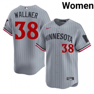 Matt Wallner #38 MIN Twins Baseball Jersey | Game Women Gray Embroidery Edition 26871479