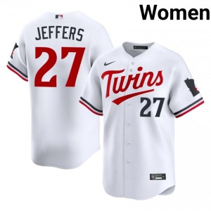 Ryan Jeffers #27 Twins Baseball Jersey | Classic Women White Embroidery Edition 99185100