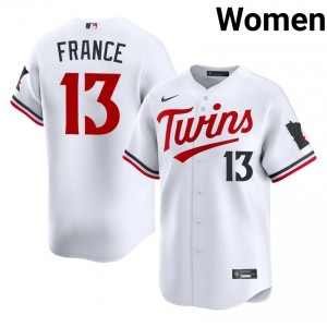 White Ty France #13 Twin Cities Baseball Stitch Jersey | Premium Women Fit 53740835