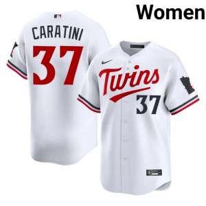 Minnesota Twins Victor Caratini #37 White Women Baseball Jersey | 2026 Season Genuine 71603909