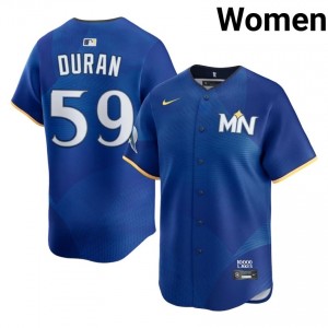 Royal Jhoan Duran #59 Twins Baseball City Connect Stitched Jersey | Game-Day Women Fit 57966517