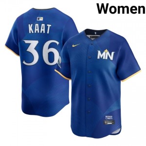 Jim Kaat #36 Twin Cities City Connect Baseball Jersey | Limited Women Royal Embroidery Edition 54796143