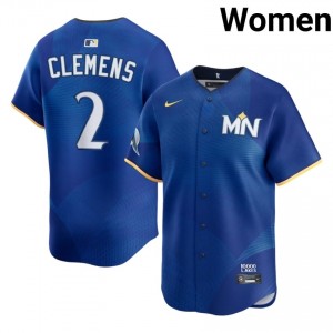 Twin Cities Kody Clemens #2 Royal Women City Connect Baseball Jersey | 2026 Season Premium 52476620