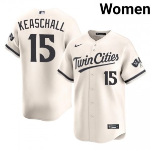 Twin Cities Luke Keaschall #15 Cream Women Baseball Jersey | 2026 Season Official 49154682