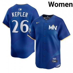 Max Kepler #26 Twins City Connect Baseball Jersey | Authentic Women Royal Sewn Edition 15094390