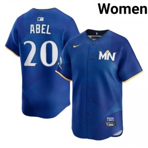 MIN Twins Mick Abel #20 Royal Women City Connect Baseball Jersey | 2026 Season Exclusive 21451541