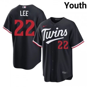 Navy Brooks Lee #22 Twin Cities Baseball Embroidery Jersey | Exclusive Youth Fit 71122650