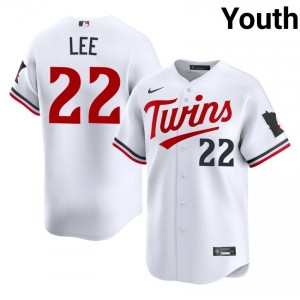 Brooks Lee #22 MIN Twins Baseball Jersey | MLB Youth White Stitched Edition 31526213