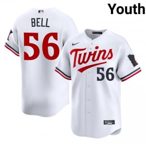 Josh Bell #56 Minnesota Twins Baseball Jersey | Professional Youth White Embroidery Edition 54622165