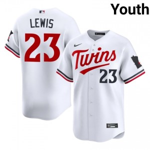 #23 Royce Lewis Official Youth Baseball Jersey | Twins White Fan Gear 10641750