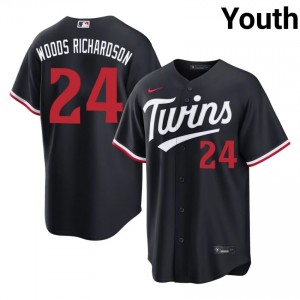 Twin Cities Simeon Woods Richardson #24 Navy Youth Baseball Jersey | 2026 Season Game 78593864