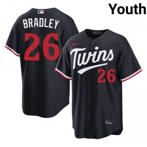 Navy Taj Bradley #26 MIN Twins Baseball Stitched Jersey | MLB Youth Fit 96075876