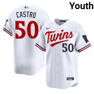 Twin Cities Willi Castro #50 White Youth Baseball Jersey | 2026 Season Classic 96712212