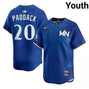 Twins Chris Paddack #20 Royal Youth City Connect Baseball Jersey | 2026 Season Officially Licensed 91525526
