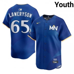Minnesota Twins Cody Laweryson #65 Royal Youth City Connect Baseball Jersey | 2026 Season Replica 22486150