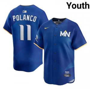 Twins Jorge Polanco #11 Royal Youth City Connect Baseball Jersey | 2026 Season Exclusive 15911341