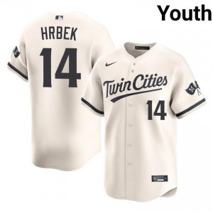 Kent Hrbek #14 Twins Baseball Jersey | Gameday Youth Cream Sewn Edition 92837296