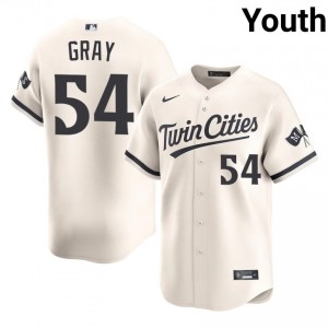 Sonny Gray #54 Minnesota Twins Baseball Jersey | Exclusive Youth Cream Embroidery Edition 11291968